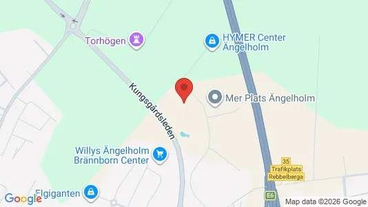 Kontorslokaler att hyra i Ängelholm - Bild från Google Street View
