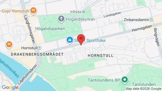 Kontorslokaler att hyra i Södermalm - kort over placeringen