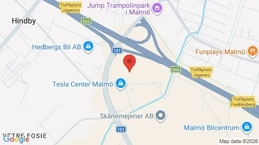 Kontorslokaler att hyra i Fosie - kort over placeringen
