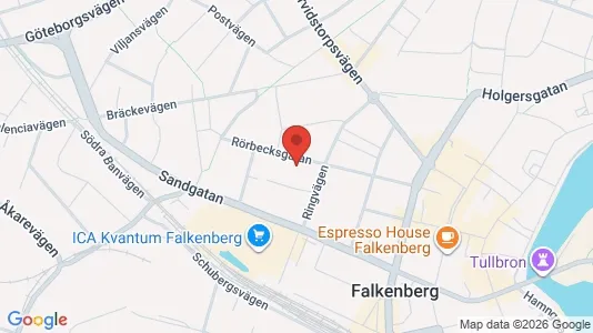 Affärslokaler att hyra i Falkenberg - Bild från Google Street View