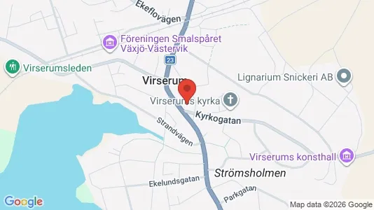 Bostadsfastigheter till försäljning i Hultsfred - kort over placeringen
