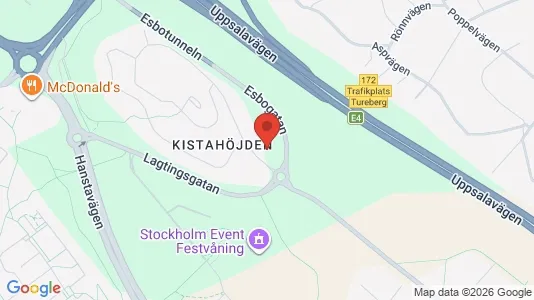 Kontorslokaler att hyra i Västerort - kort over placeringen