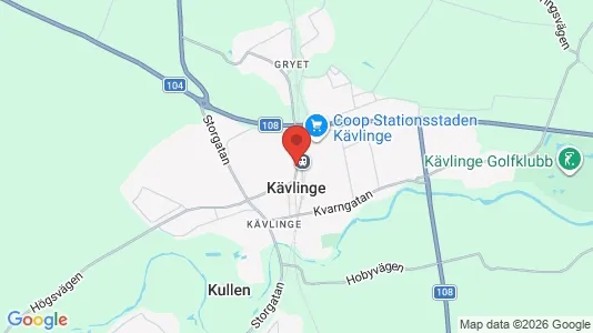 Butikslokaler att hyra i Kävlinge - Bild från Google Street View