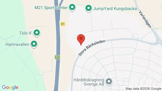 Kliniklokaler att hyra i Kungsbacka - kort over placeringen