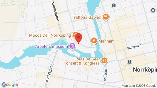Kontorslokaler att hyra i Norrköping - kort over placeringen