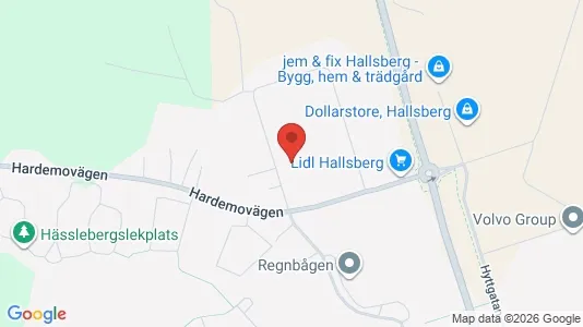 Industrilokaler till försäljning i Hallsberg - kort over placeringen