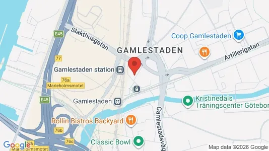 Kontorslokaler att hyra i Göteborg Centrum - kort over placeringen