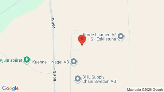 Lagerlokaler att hyra i Eskilstuna - kort over placeringen