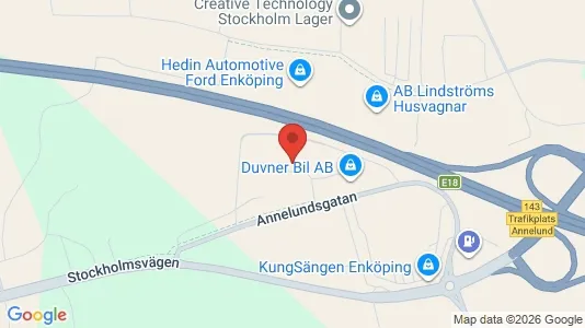 Industrilokaler att hyra i Enköping - Bild från Google Street View