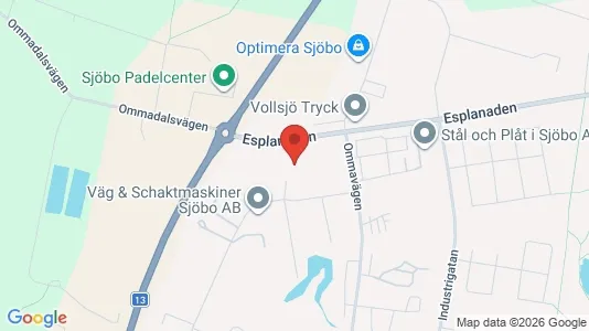 Lagerlokaler att hyra i Sjöbo - Bild från Google Street View