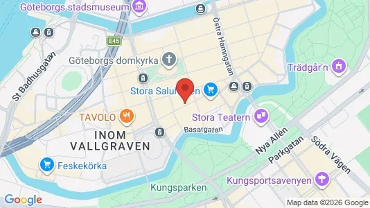 Affärslokaler att hyra i Göteborg Centrum - kort over placeringen
