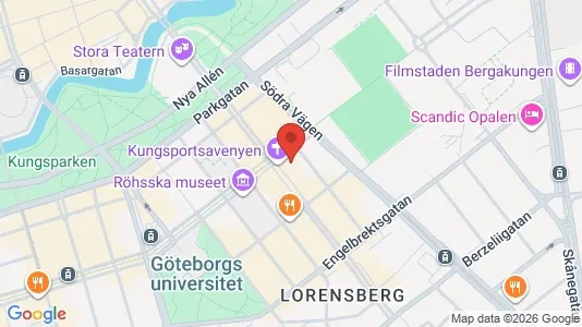 Kontorslokaler att hyra i Göteborg Centrum - kort over placeringen