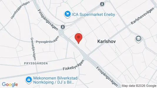Affärslokaler till försäljning i Norrköping - kort over placeringen