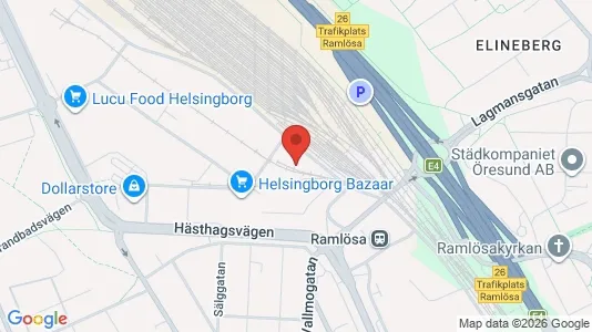 Lagerlokaler att hyra i Helsingborg - Bild från Google Street View