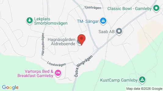 Affärslokaler att hyra i Västervik - kort over placeringen
