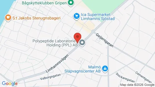 Lagerlokaler att hyra i Limhamn/Bunkeflo - Bild från Google Street View