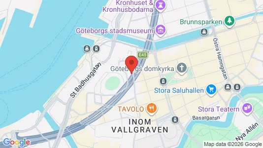 Affärslokaler att hyra i Göteborg Centrum - kort over placeringen