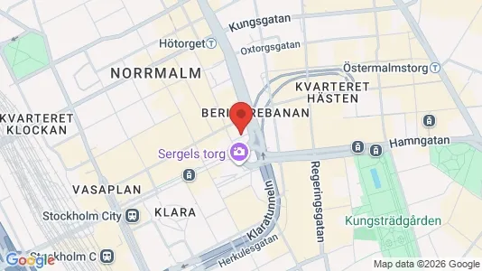 Affärslokaler att hyra i Stockholm Innerstad - kort over placeringen