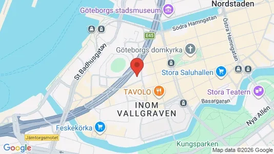 Affärslokaler att hyra i Göteborg Centrum - kort over placeringen