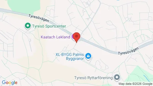 Affärslokaler att hyra i Tyresö - kort over placeringen