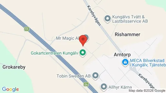 Lagerlokaler att hyra i Kungälv - Bild från Google Street View