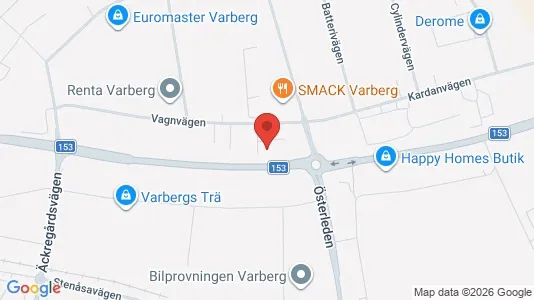 Affärslokaler att hyra i Varberg - Bild från Google Street View