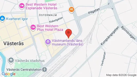 Kontorslokaler att hyra i Västerås - kort over placeringen