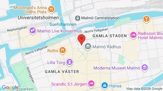 Kontorslokaler att hyra i Malmö Centrum - Bild från Google Street View