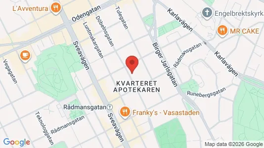 Kontorslokaler att hyra i Stockholm Innerstad - kort over placeringen