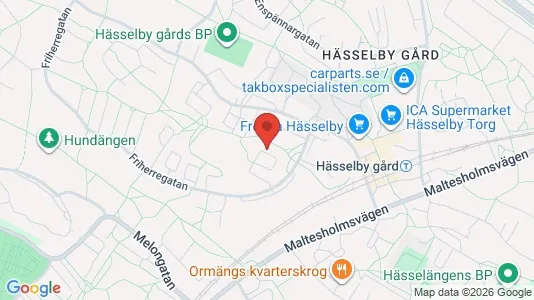 Kontorslokaler att hyra i Västerort - kort over placeringen
