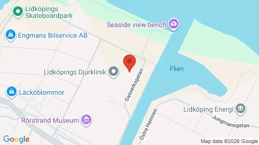 Affärslokaler att hyra i Lidköping - Bild från Google Street View