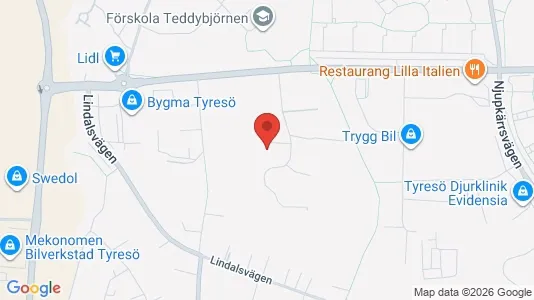 Affärslokaler att hyra i Tyresö - Bild från Google Street View