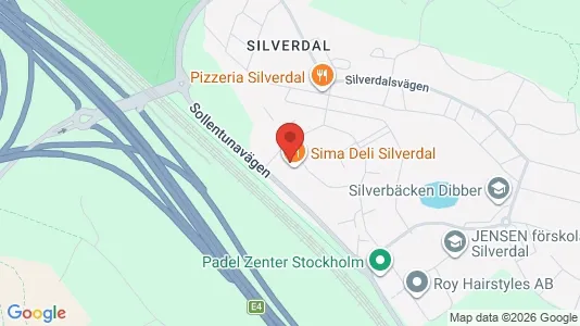Affärslokaler att hyra i Sollentuna - kort over placeringen