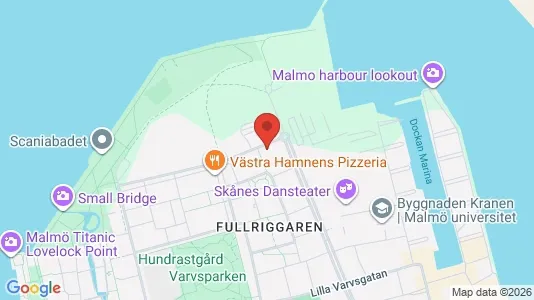 Kontorslokaler att hyra i Malmö Centrum - kort over placeringen
