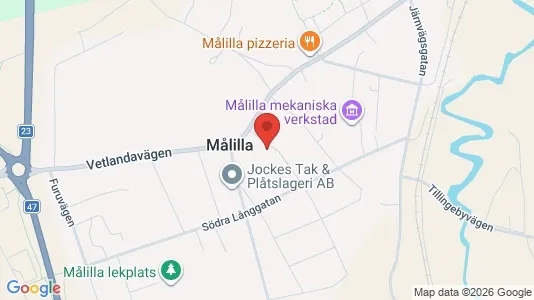 Affärslokaler till försäljning i Hultsfred - kort over placeringen