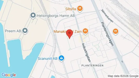 Lagerlokaler att hyra i Helsingborg - Bild från Google Street View