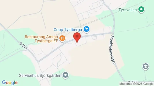 Affärslokaler att hyra i Nyköping - kort over placeringen