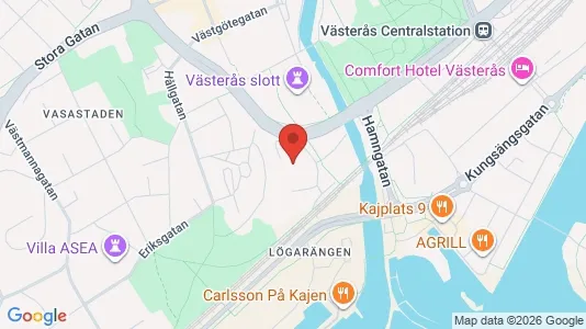Kontorslokaler att hyra i Västerås - kort over placeringen