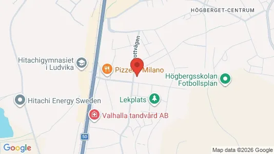 Affärslokaler att hyra i Ludvika - kort over placeringen
