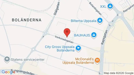 Lagerlokaler att hyra i Uppsala - Bild från Google Street View
