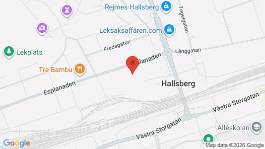 Affärslokaler att hyra i Hallsberg - Bild från Google Street View