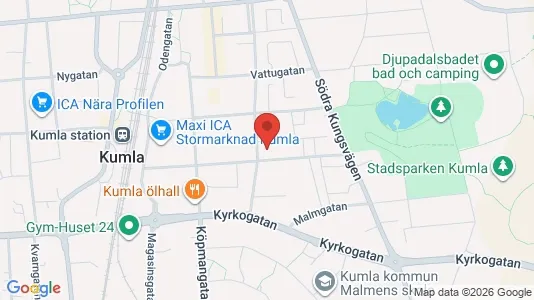 Affärslokaler till försäljning i Kumla - Bild från Google Street View