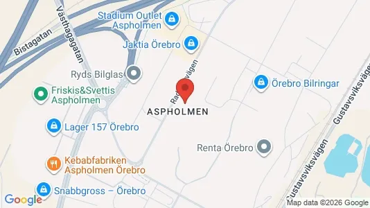 Kontorslokaler att hyra i Örebro - kort over placeringen