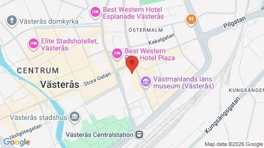 Kontorslokaler att hyra i Västerås - kort over placeringen
