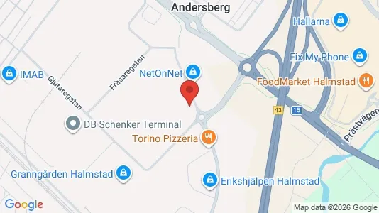 Industrilokaler att hyra i Halmstad - Bild från Google Street View