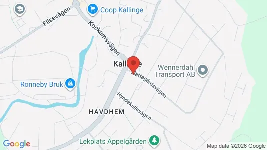 Affärslokaler att hyra i Ronneby - kort over placeringen
