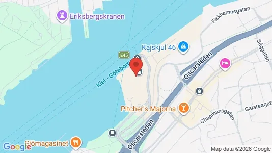 Kontorslokaler att hyra i Majorna-Linné - kort over placeringen