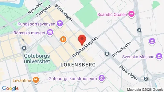 Kontorslokaler att hyra i Göteborg Centrum - kort over placeringen
