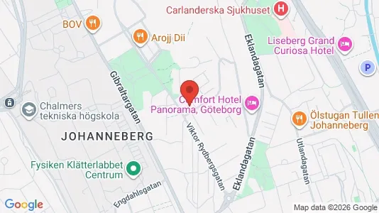 Affärslokaler att hyra i Johanneberg - kort over placeringen