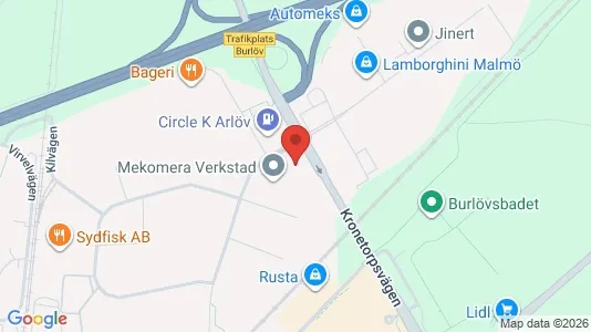 Lagerlokaler att hyra i Burlöv - Bild från Google Street View
